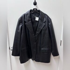 Vintage Excelled Collection Women's Black Leather Jacket